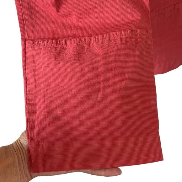 CUT LOOSE NEW Stretch Border Ankle Crop Pants Red Coral Mini Corduroy Size Med - Picture 5 of 14